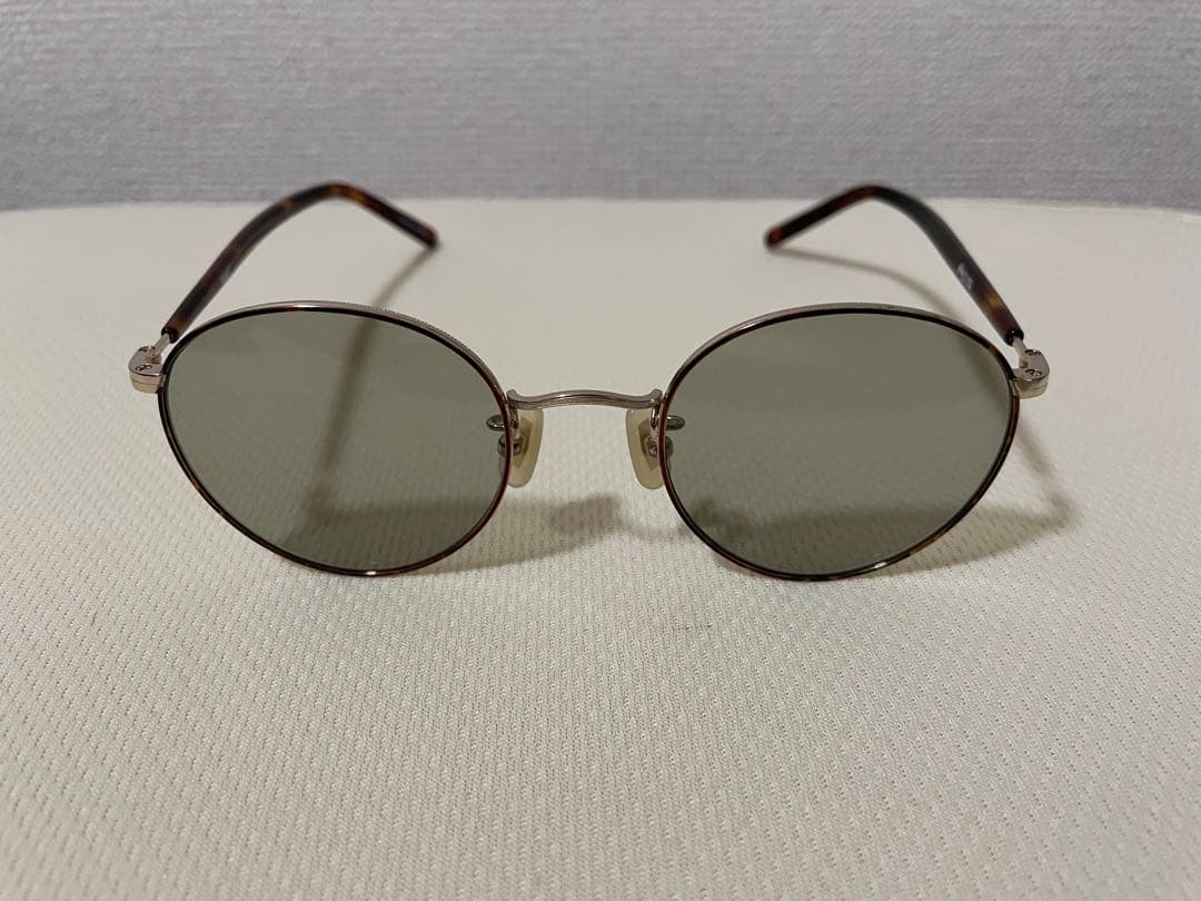 STUSSY サングラス ラウンド ゴールド×ブラウン