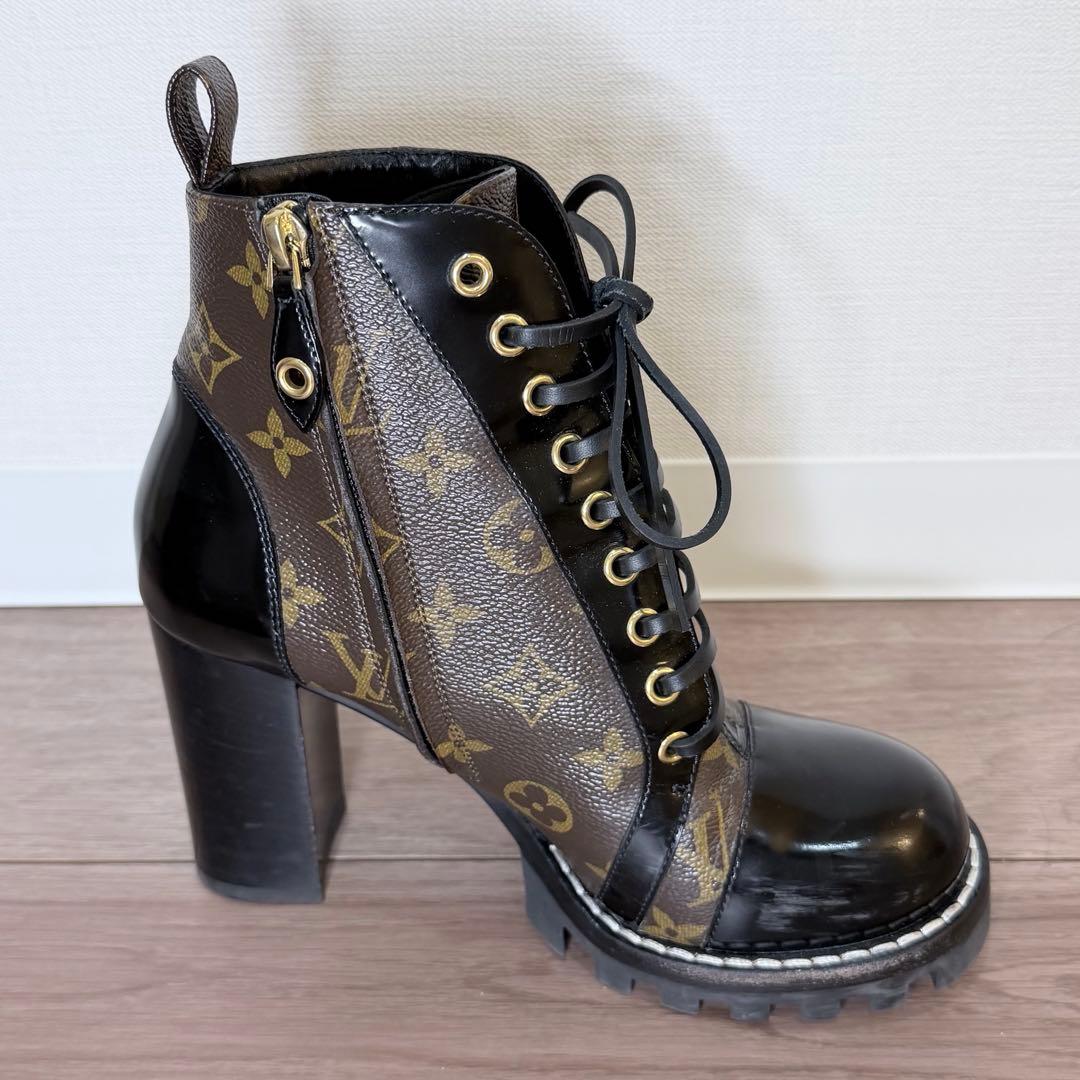 LOUIS VUITTON スタートレイル アンクルブーツ 38 24.5cm