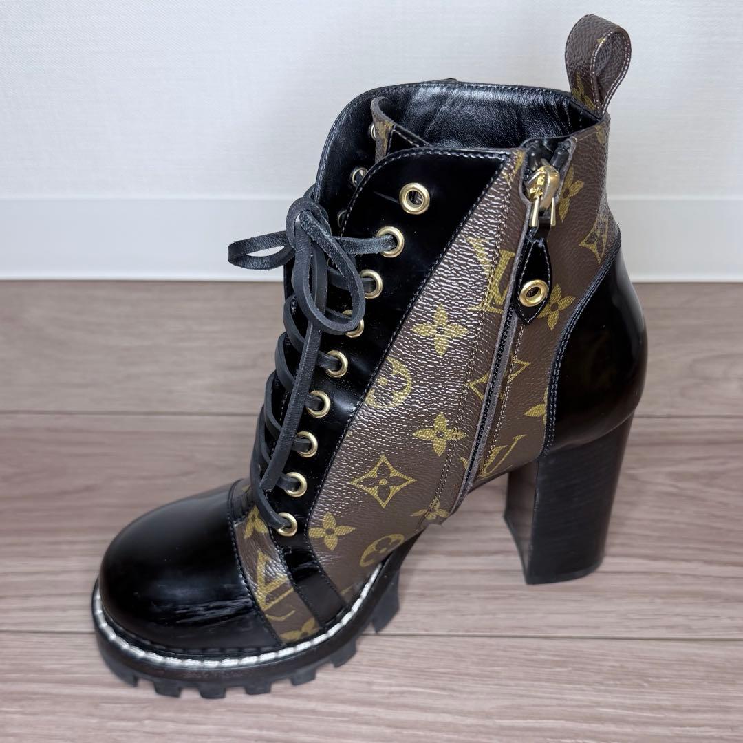 LOUIS VUITTON スタートレイル アンクルブーツ 38 24.5cm
