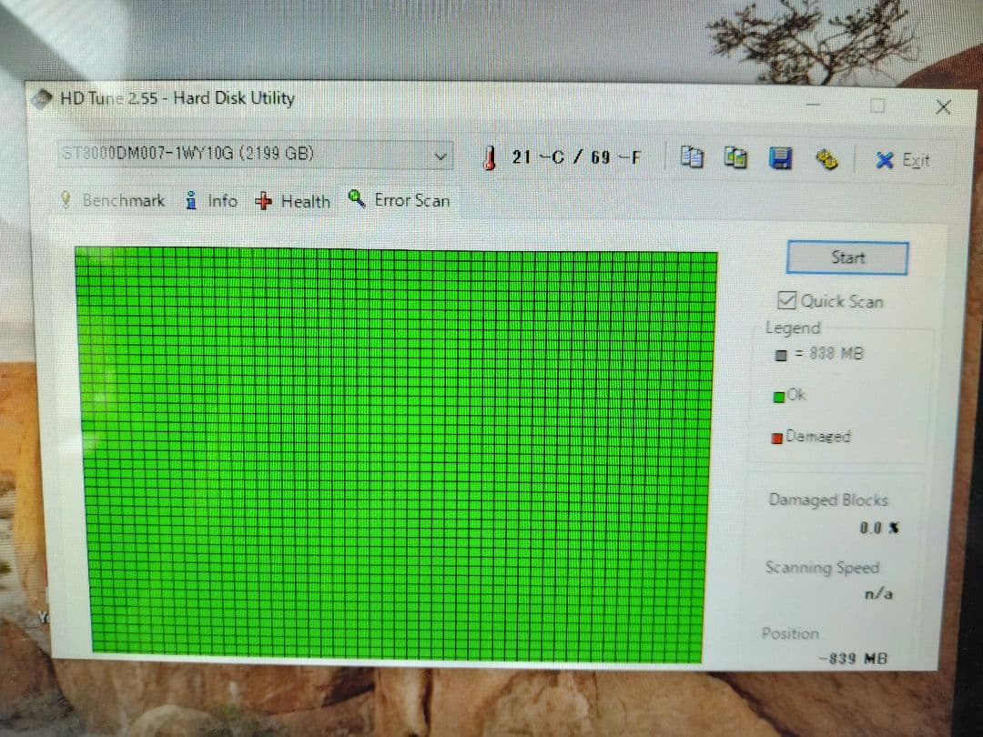使用時間少なめSeagate Barracuda 3TB 内蔵型HDD