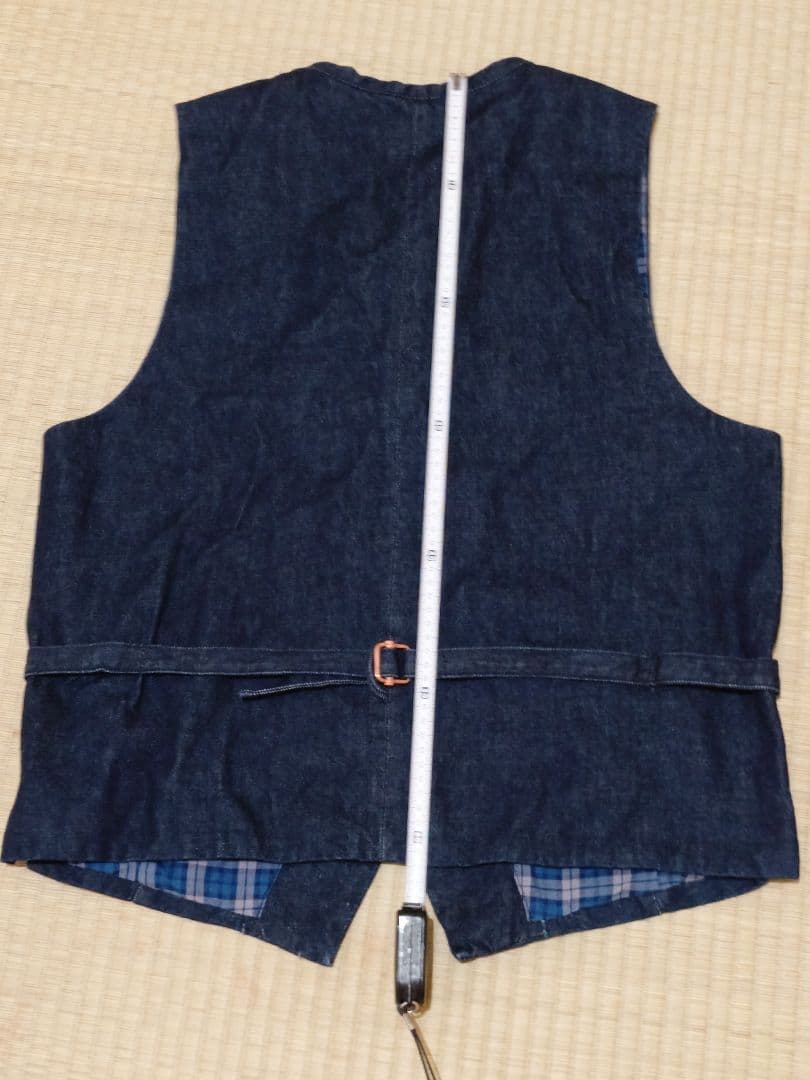 花*山様 EVISU 襟付きデニムベスト サイズ42