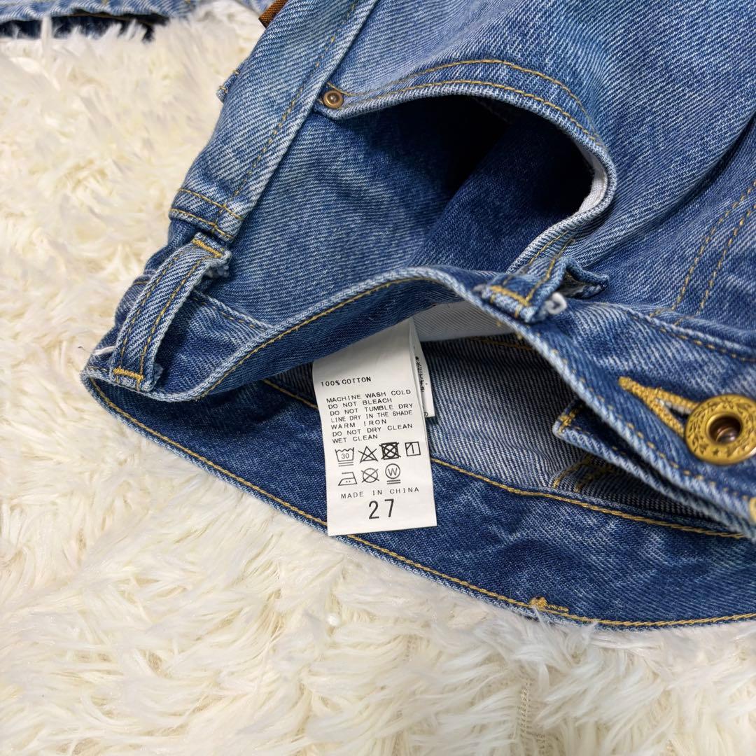 美品　Spick&Span 5 1/2 CURVE LINE DENIM 27