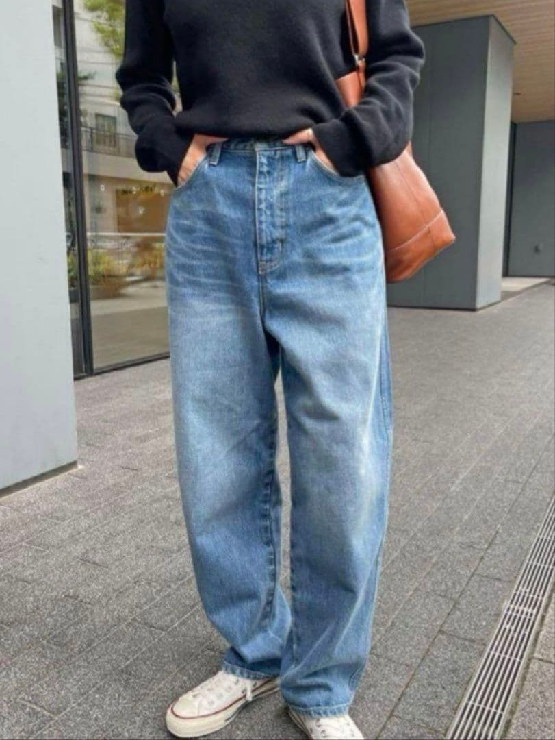 美品　Spick&Span 5 1/2 CURVE LINE DENIM 27