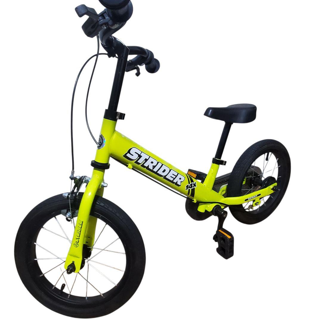 廃盤 限定色 ストライダー STRIDER 14X ライムイエロー 自転車