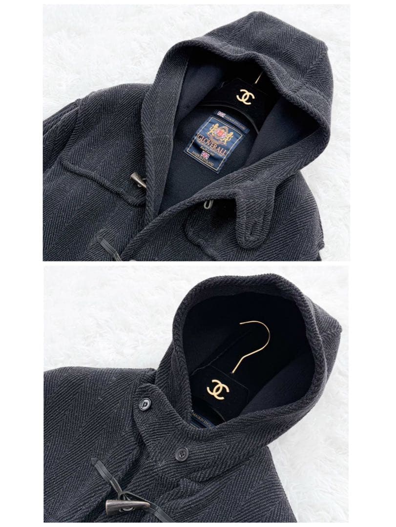 GLOVERALL 《KINGSTON》 ダッフルコート ダークグレー 英国 L