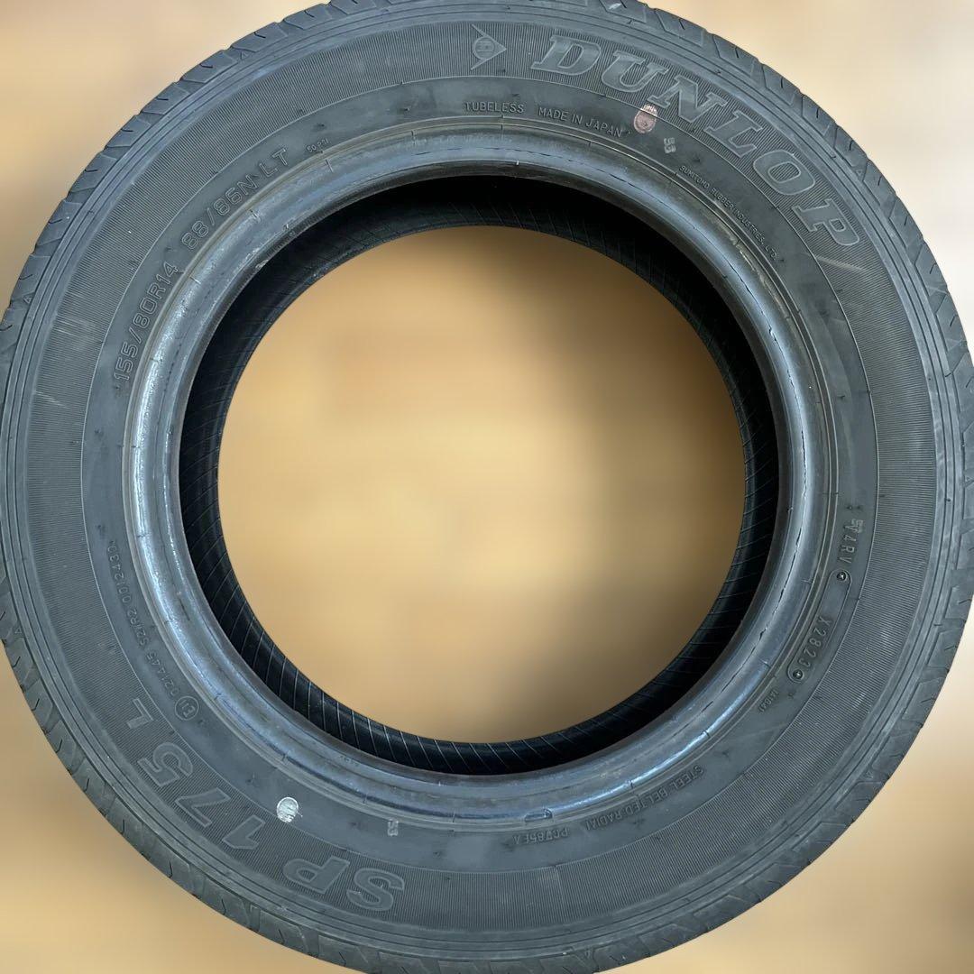 プロボックスタイヤ　DUNLOP SP175L 155/80R14 4本