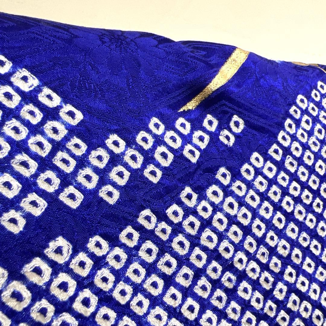 振袖　金駒刺繍　刺繍　絞り　御所車　身丈164　裄65　正絹　着物　025tz