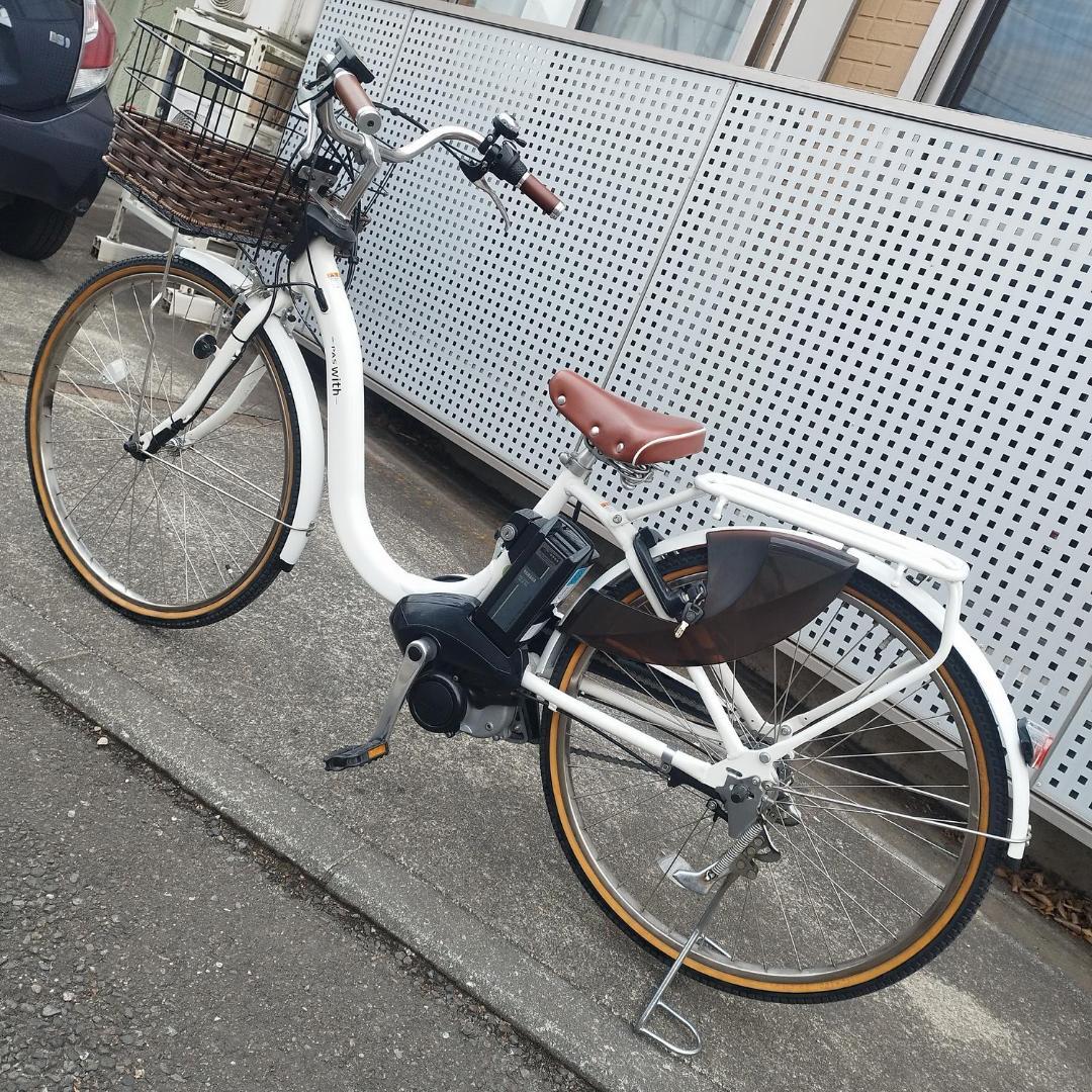 極美品 ヤマハ 電動自転車 PAS With DX 12.3Ah 26インチ