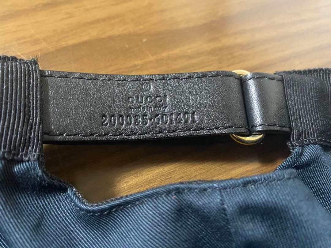 GUCCI GGキャンバス キャップ L 59cm ブラック
