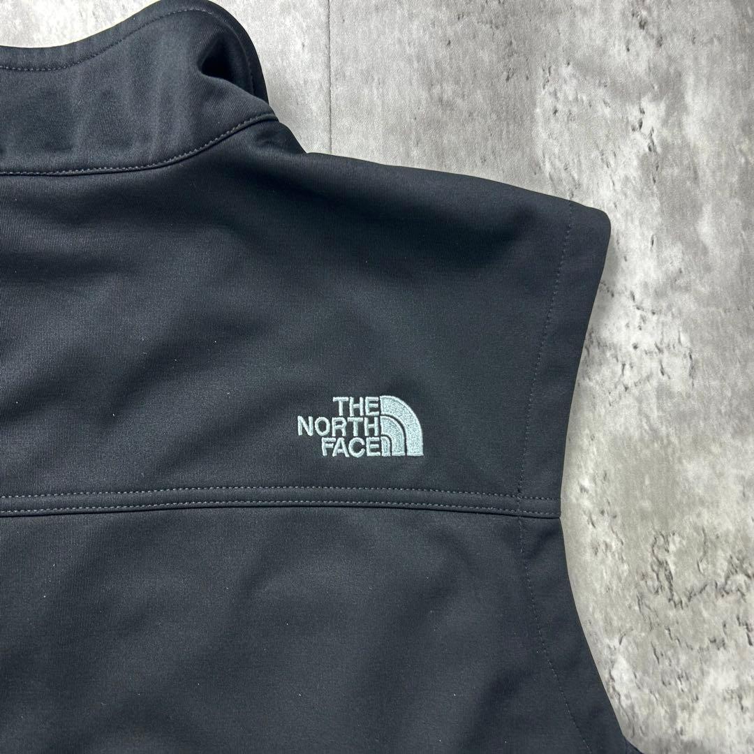 ノースフェイス 刺繍ロゴ 企業ロゴ ソフトシェルベスト メンズXL 6283