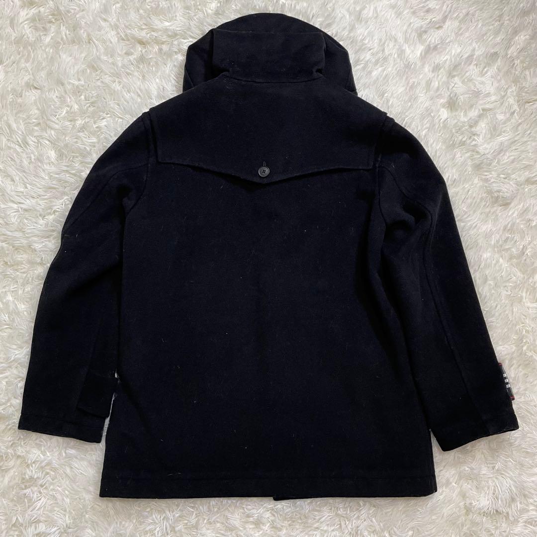 美品✨ バーバリー ブラックレーベル ダッフルコート 裏 ノバチェック 黒 M