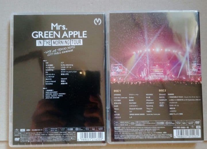 新品未開封 ミセス Mrs.GREEN APPLE/DVD 2作品