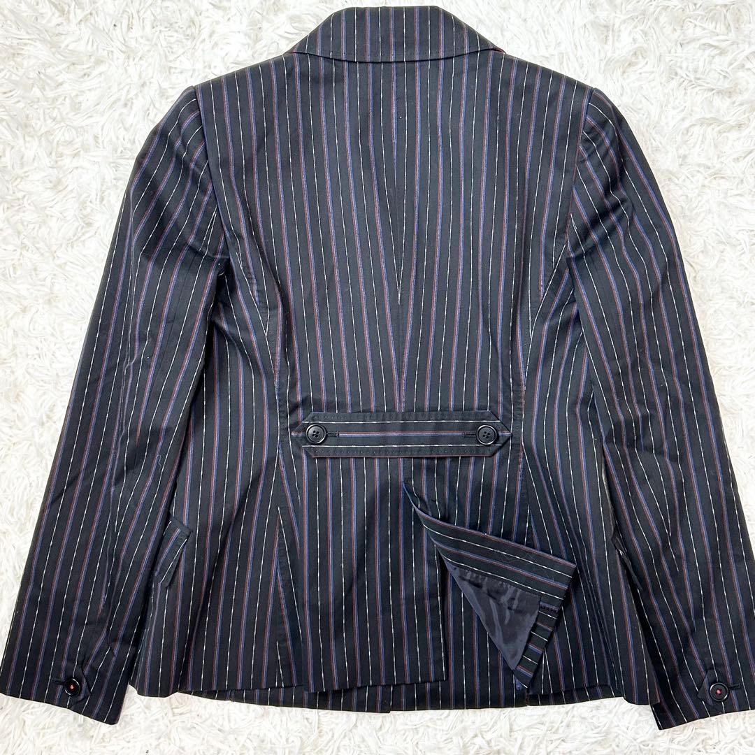Paul Smith ポールスミス テーラードジャケット ストライプ 42 黒