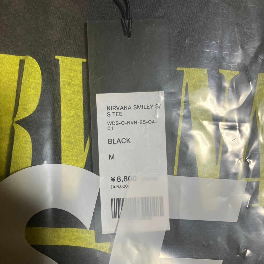 WIND AND SEA NIRVANA SMILEY S/S TEE ブラック