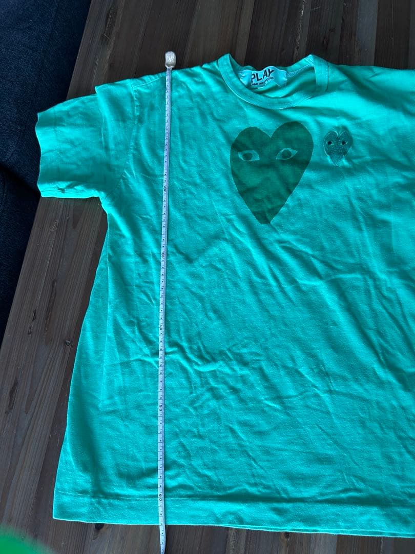 PLAY COMME des GARCONS グリーン　Ｔシャツ　L