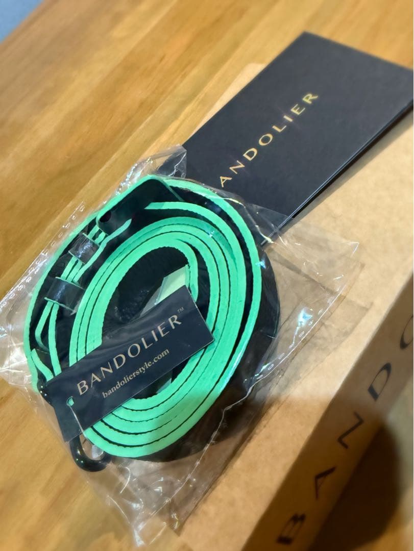 新品未使用タグ付 バンドリヤー BANDOLIER ストラップ ジルブラック