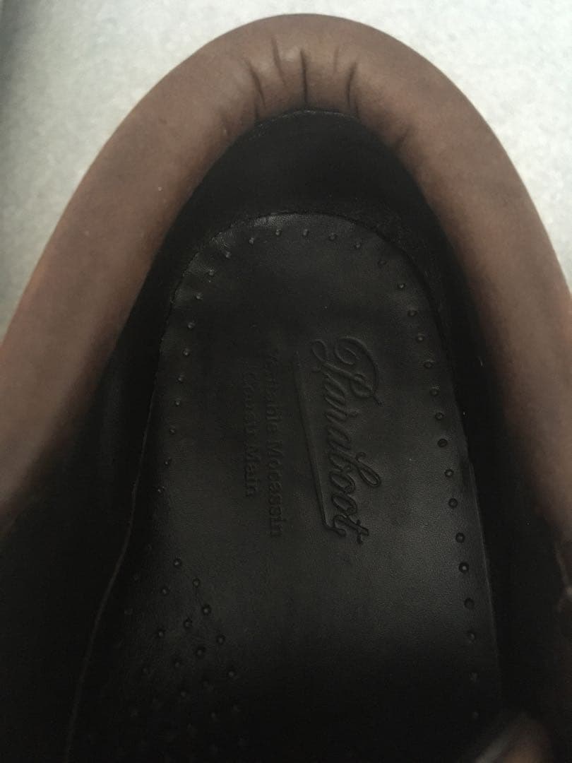 レア 希少 Paraboot パラブーツ モカシン デッキシューズ 古着 革靴