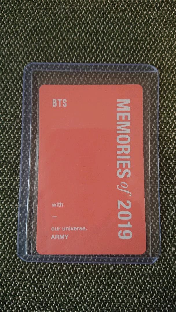 BTS memories of 2019   グク  トレカのみ