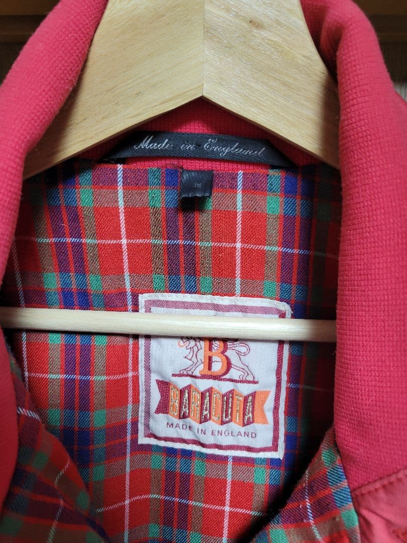​【英国製】BARACUTA バラクータ G9 ハリントンジャケット レッド