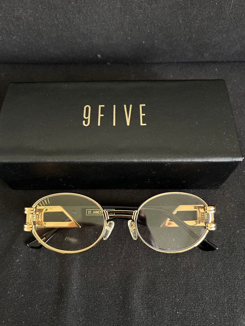 9FIVE ST. JAMES ゴールドサングラス