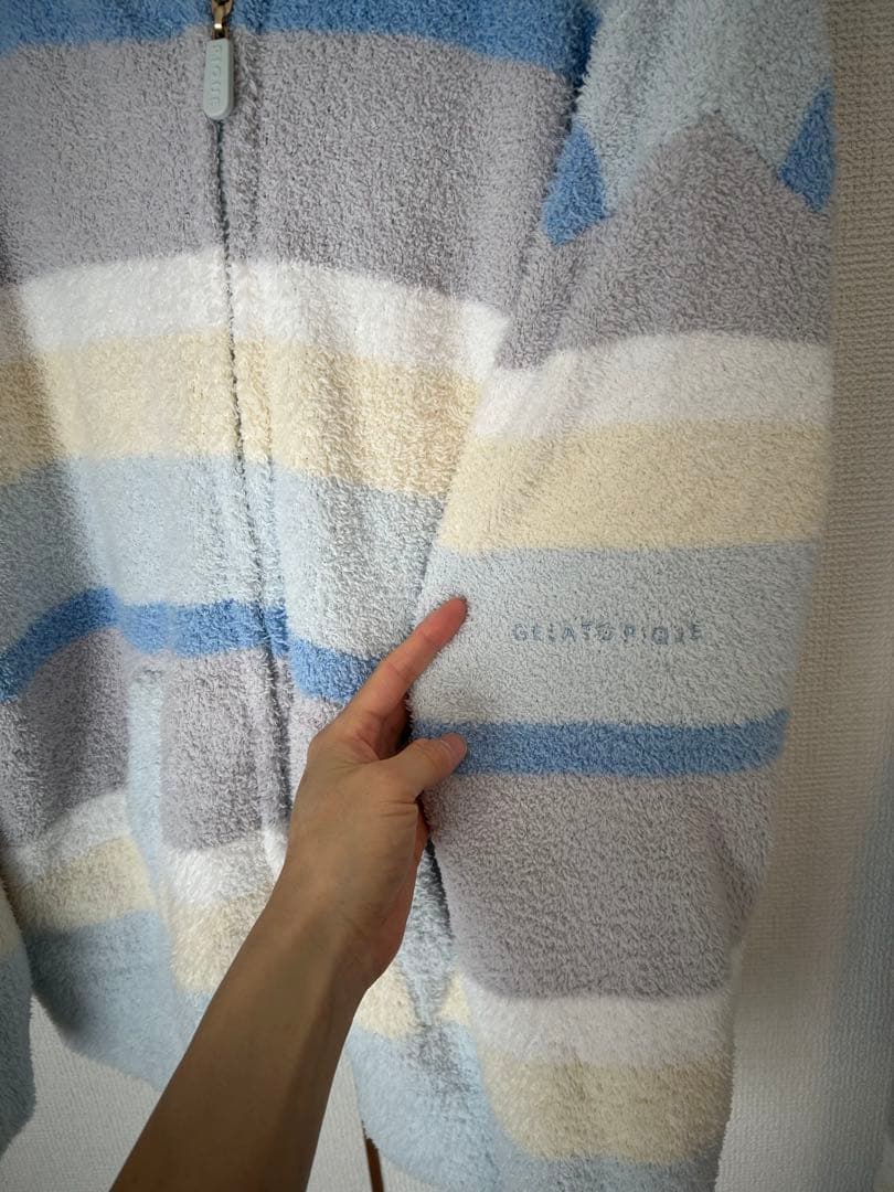 完売品　ベビモコカラフルボーダーパーカ 、ロングパンツ　gelato pique