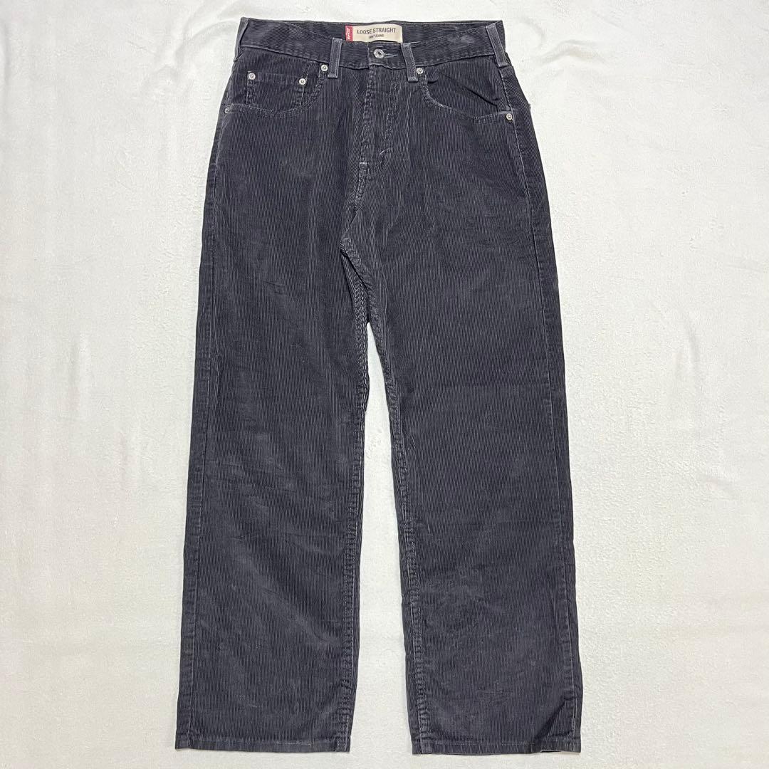 Levi's リーバイス569 コーデュロイパンツ W29 ワイドパンツ グレー