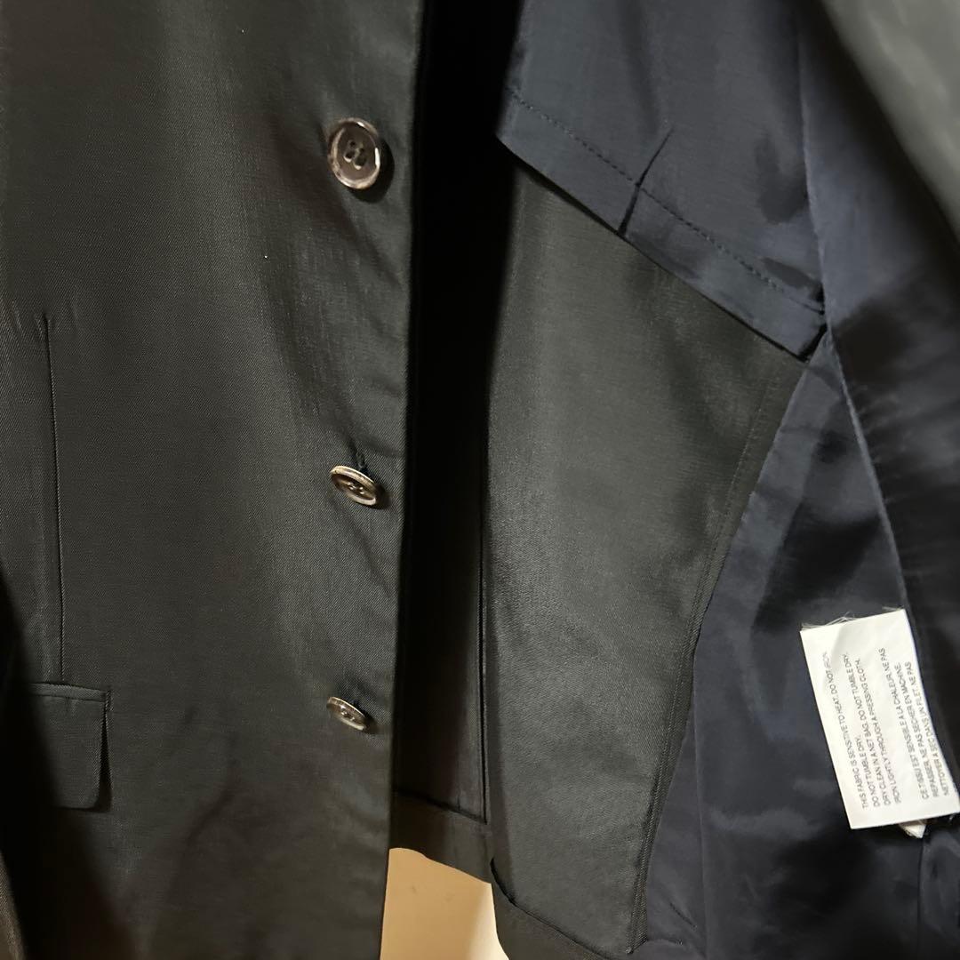 【色褪有】comme des garçons 黒 テーラードジャケット M