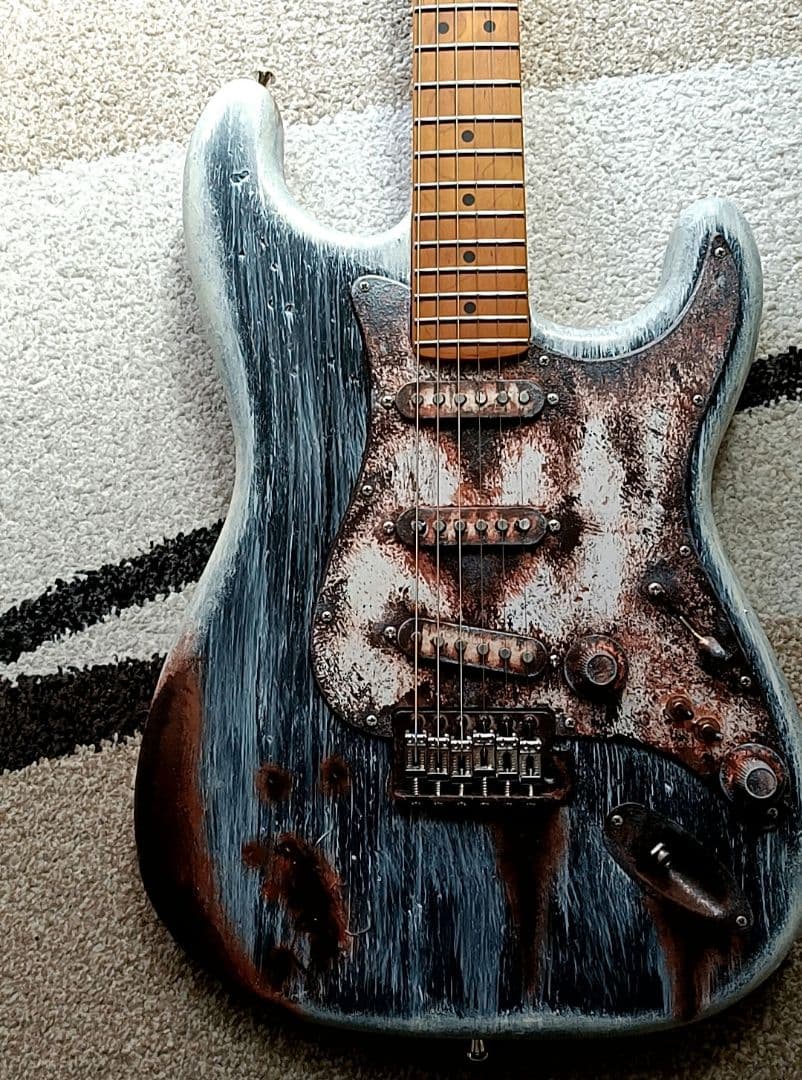 38Guitars ストラトキャスター ST Rust Black レリック 錆