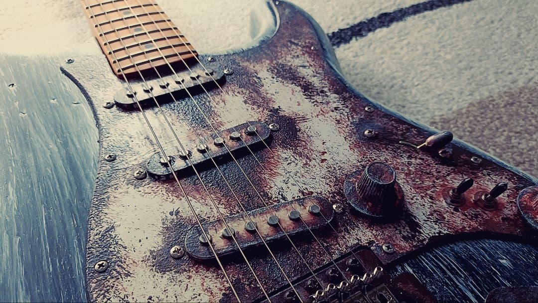 38Guitars ストラトキャスター ST Rust Black レリック 錆
