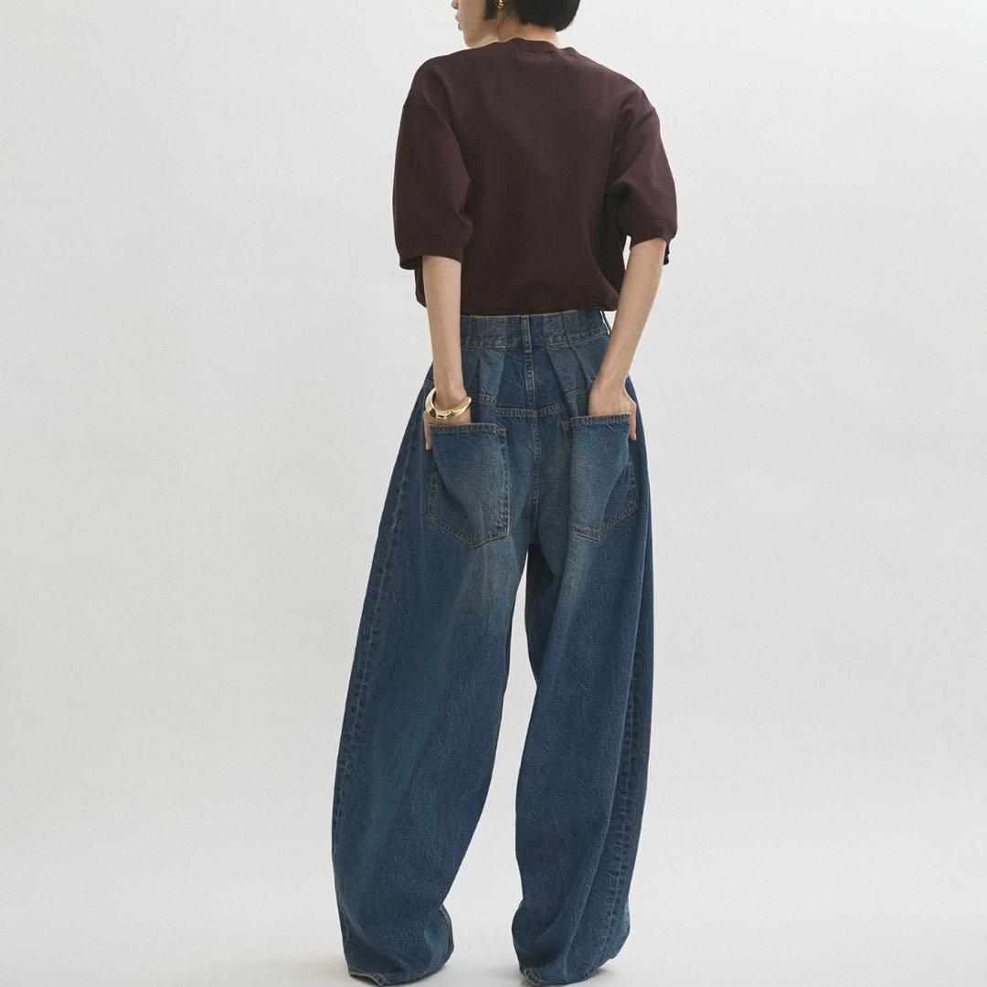 adam et rope バックタックワイドデニム