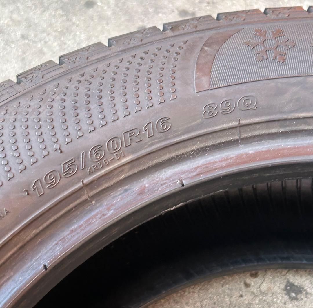 21年ケンダKR36 アイステックネオ 195/60R16 89Q 2本セット②