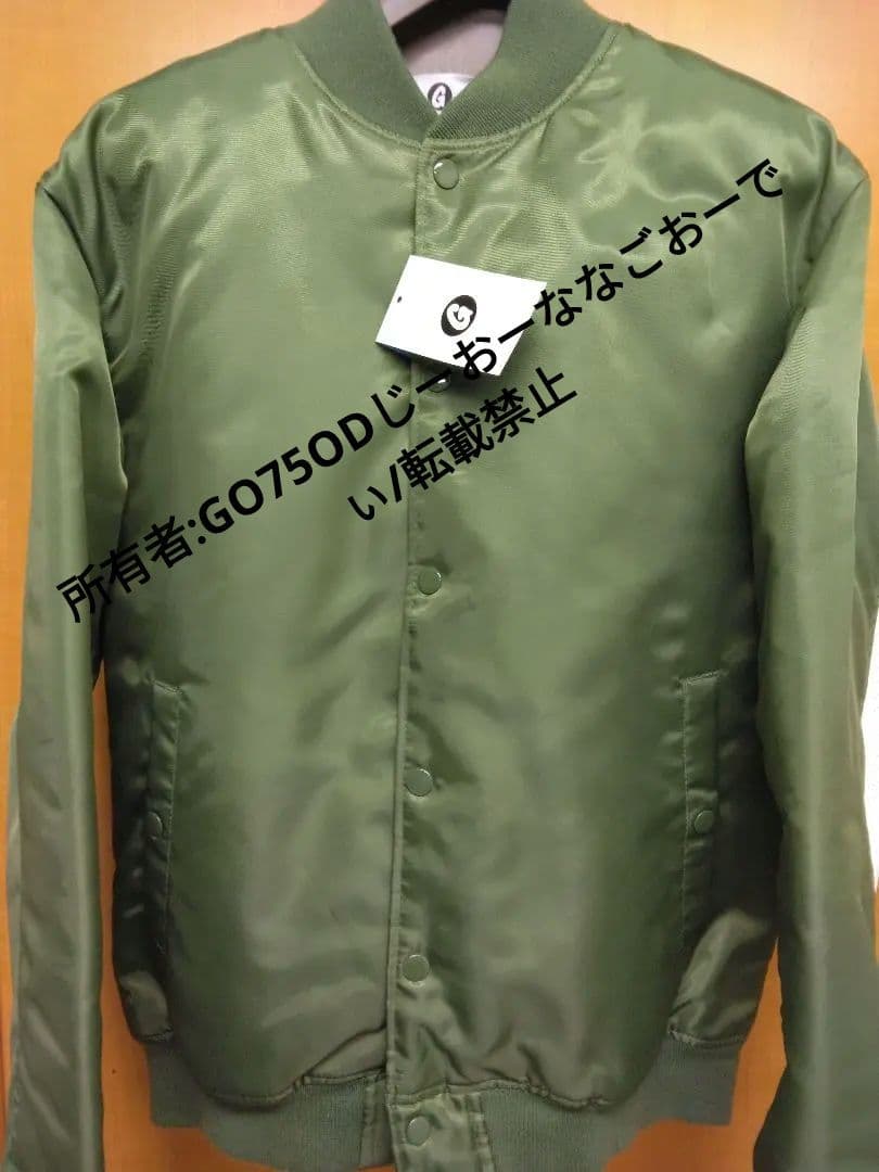 GoodEnough 袖裏パンチング ジャケット オリーブx白 ※訳あり