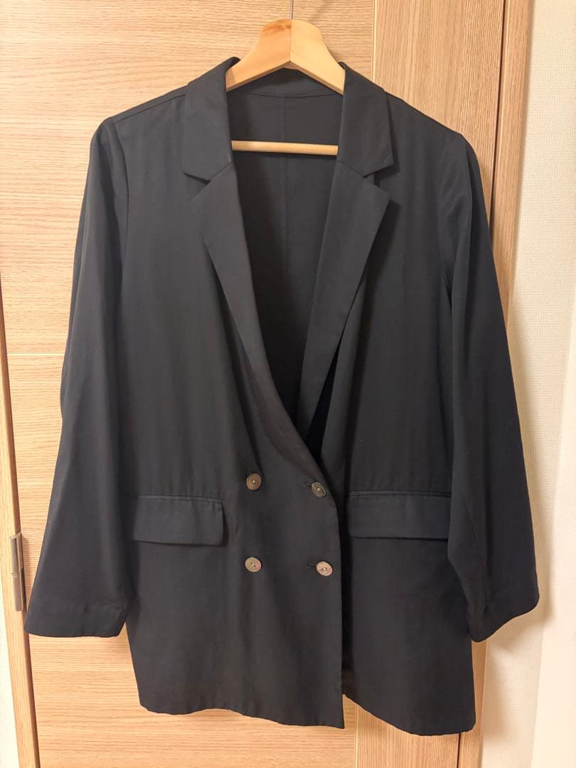 美品　LOUNGEDRESS ラウンジドレス　リラックスジャケット　ブラック