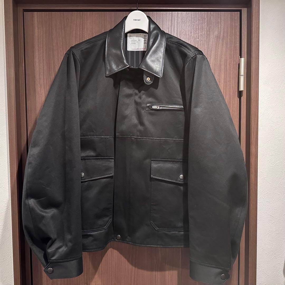 sacai 26ss 【2】 Cotton Chino Blouson ブラック