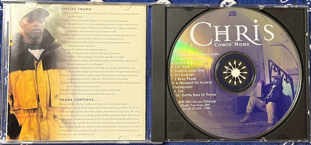 洋楽 Chris Comin'  g-rap g-funk g-luv
