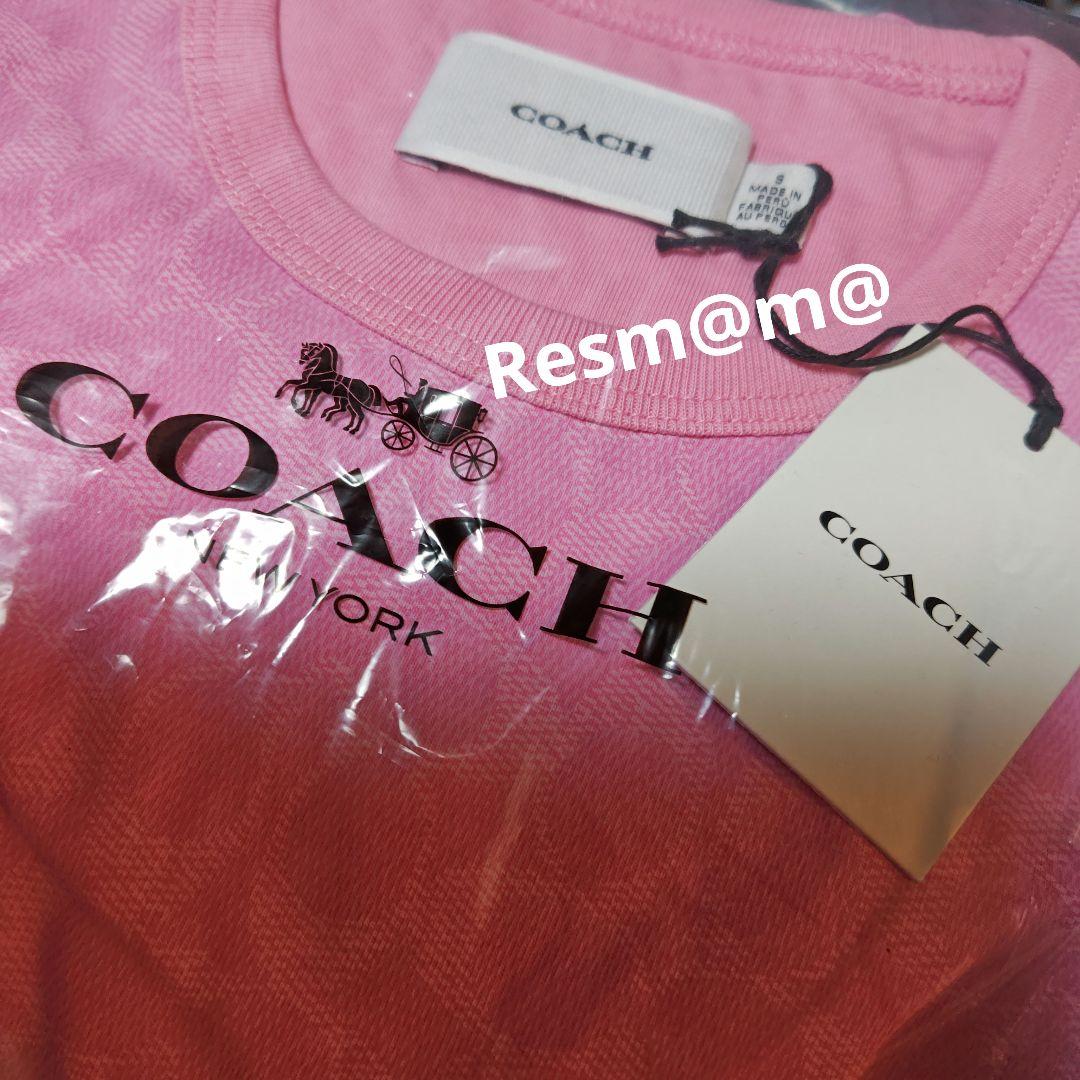 新品タグ付　COACH　コーチ　Tシャツ　オーガニックコットン　Sサイズ