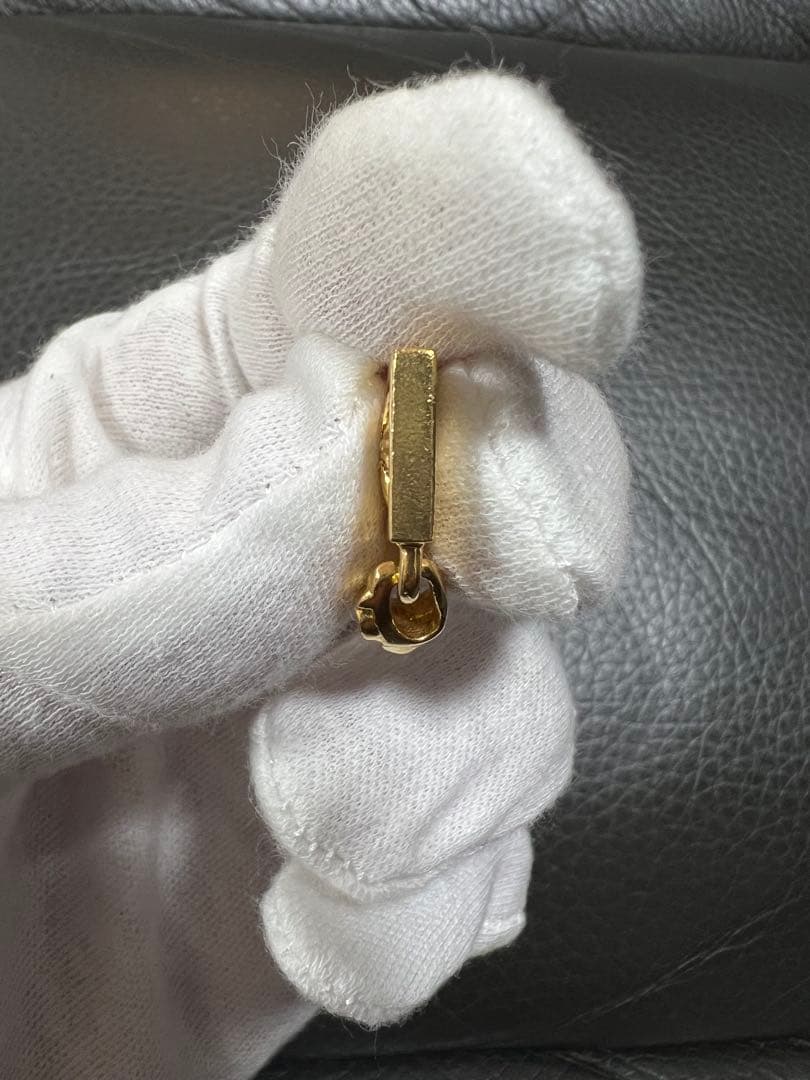 クロムハーツ 22k フレームド CHプラス 1P純正ダイヤ 原本付き