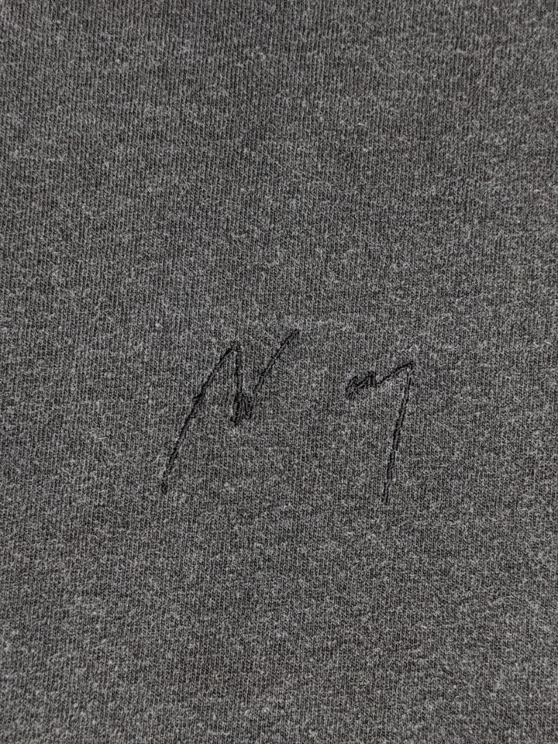 アンセルム/25SS/白神/グランジ加工スーベニアTシャツ/ビッグシルエット