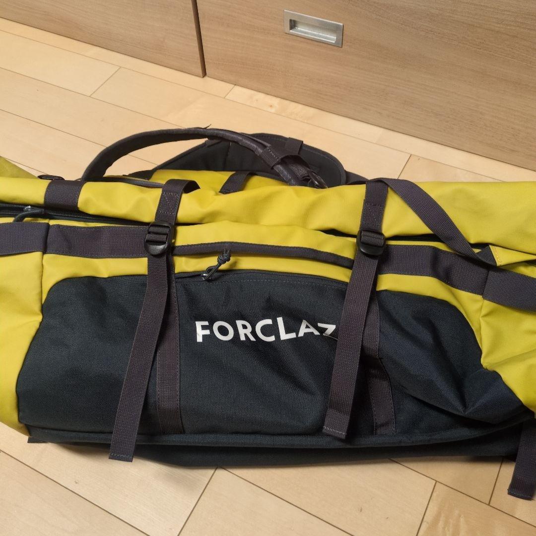 【uesama】デカトロン FORCLAZ リュック 80L-120L イエロー