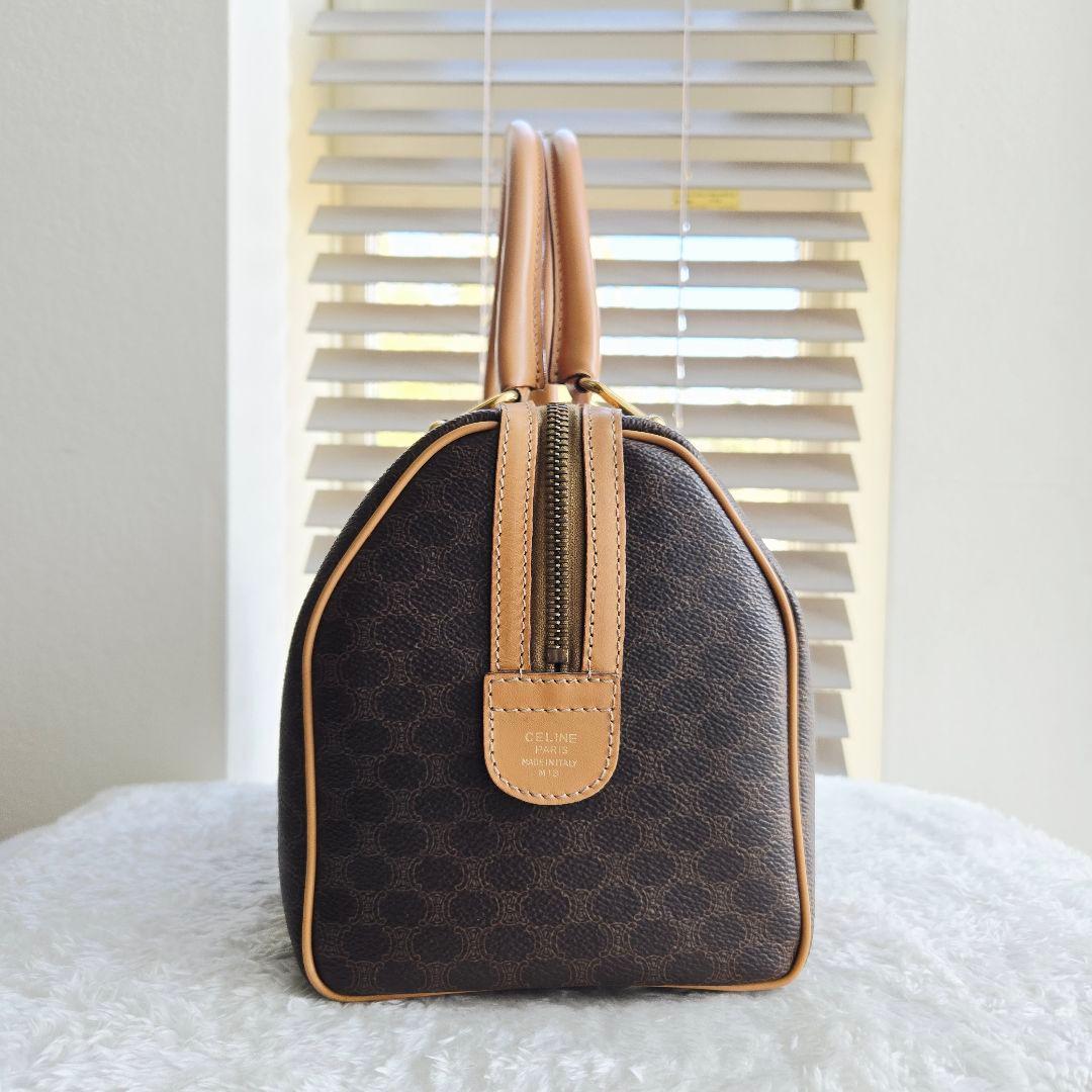 ⭐CELINE⭐ 美品 セリーヌ トリオンフ　ミニボストンバッグ マカダム柄
