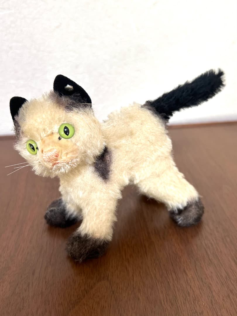 ヴィンテージ　シュタイフ　GUSSY　キャット　猫