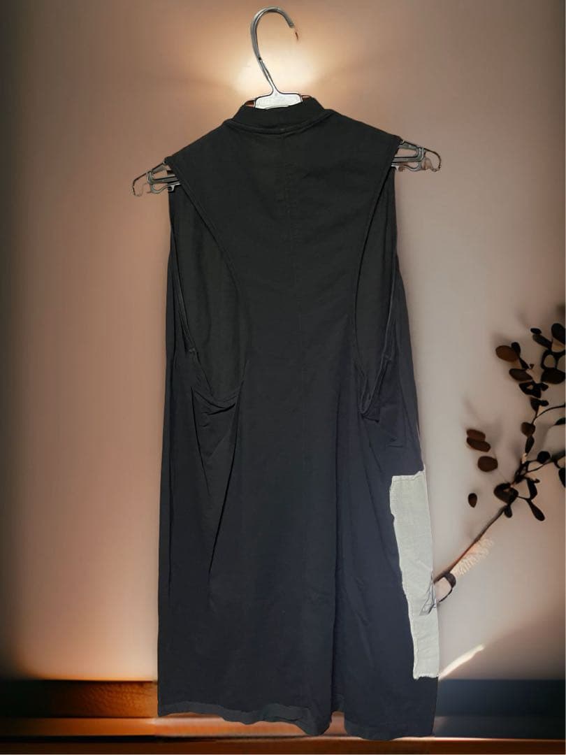 RICK OWENS DRKSHDWブラックノースリーブタンクトップ