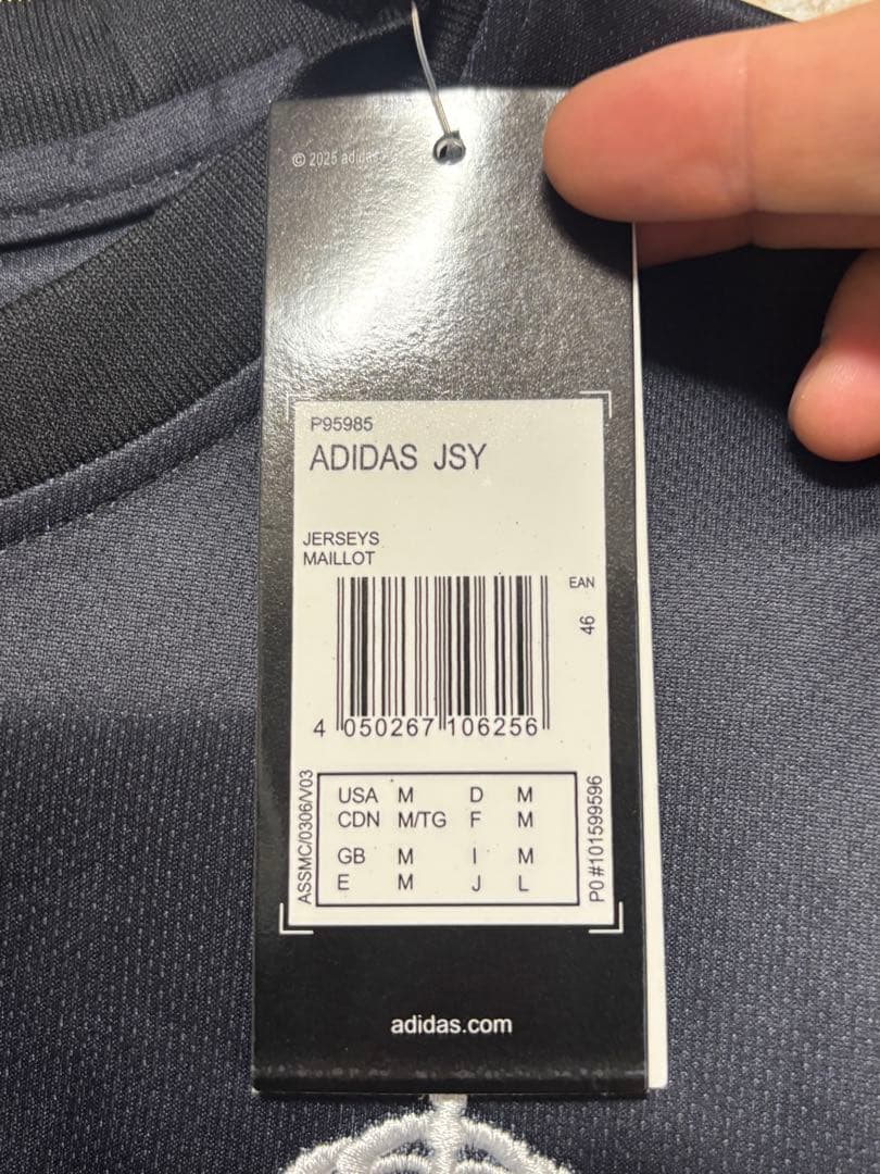 新品Adidas Y-3 レアル・マドリード Mサイズ　アウェイ