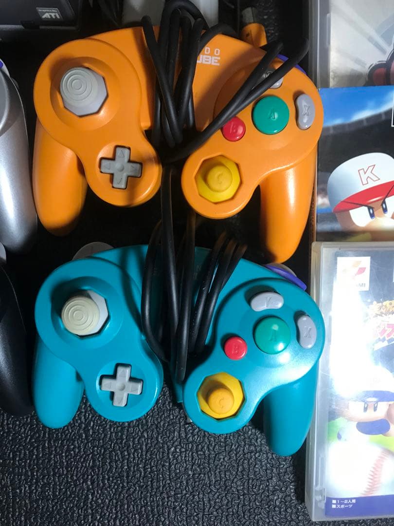 任天堂 ゲームキューブ本体 拡張付+ソフト×10+コントローラー×4+マイク×2