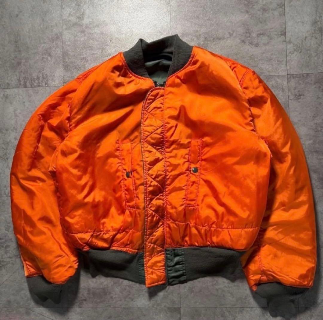 90s USA製　濃緑　alpha ma-1 reversible jkt