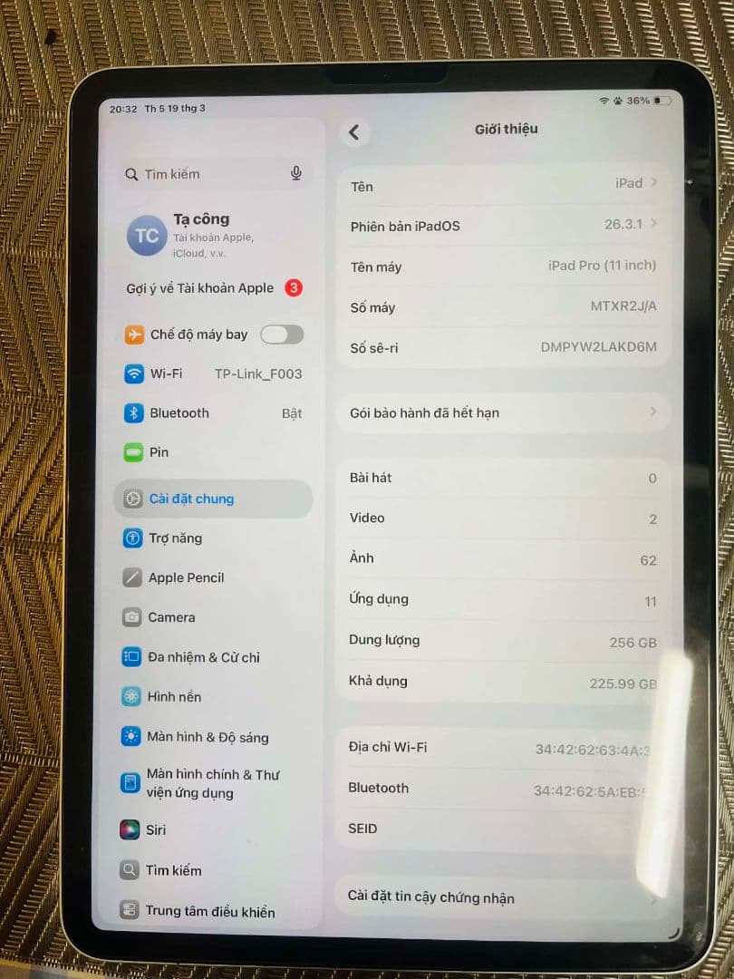 iPad Pro 11インチ 256GB シルバー