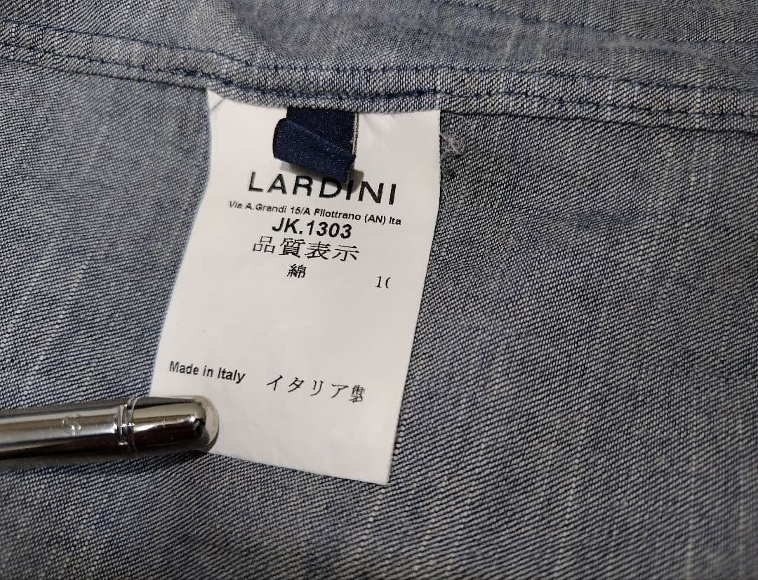 LARDINI テーラードジャケット デニムジャケット インディゴ
