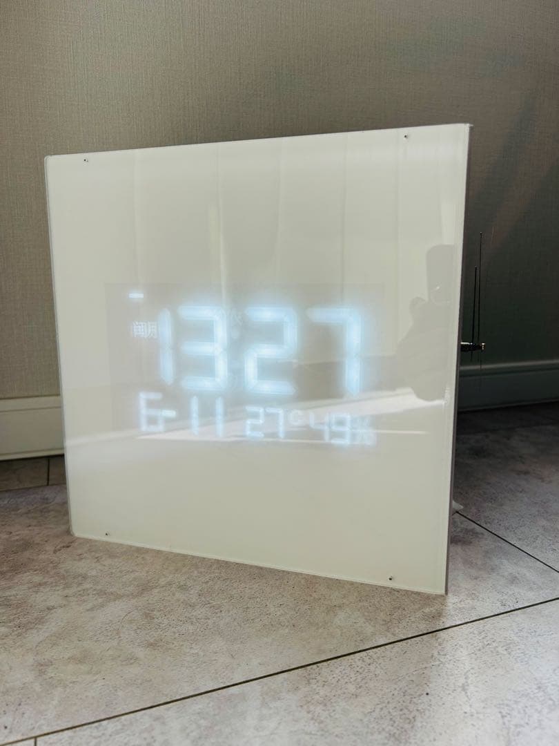 コーナー壁掛け時計 デジタル アナログ