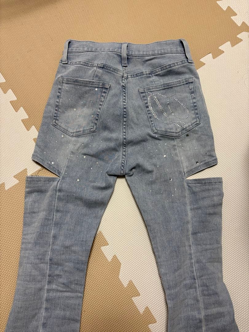 Darichドロップビジューフレアデニムパンツ　M