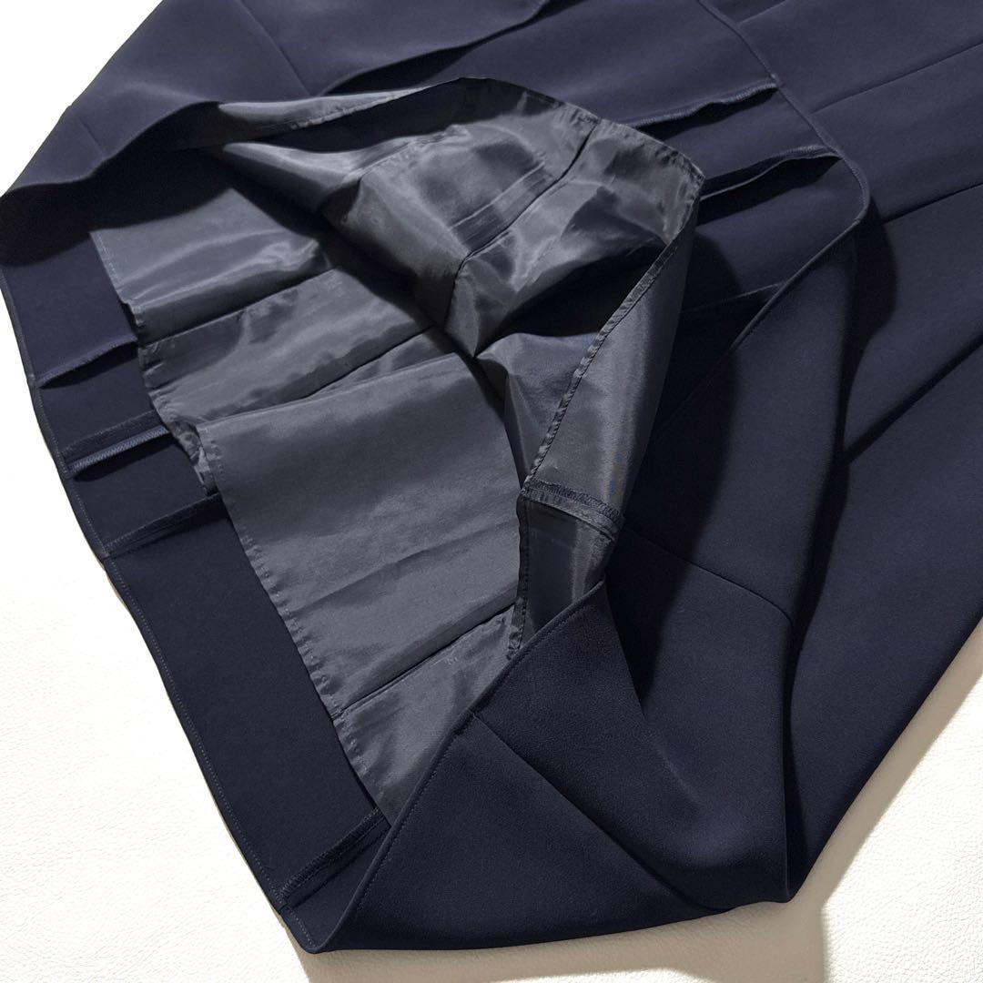 タグ付き 23ss セオリー ネイビー フレアワンピース セレモニー L XL